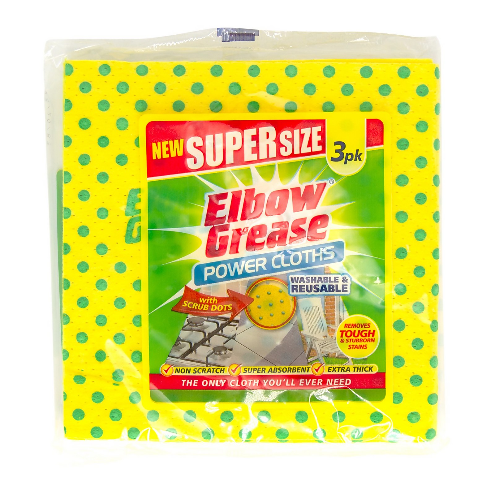 Elbow Grease Super Size Power Cloths - 3pk Price Comparisons | Compare The Build