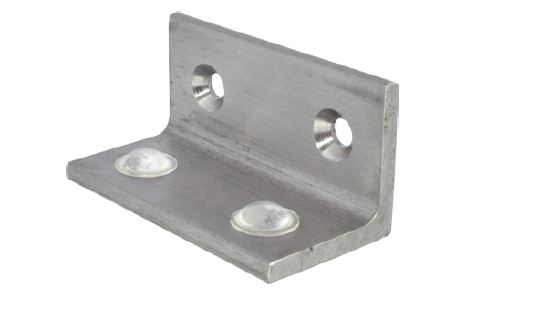 Stainless Steel Angle Stop for Glass Doors 50mm x 25mm x 25mm Price Comparisons | Compare The Build