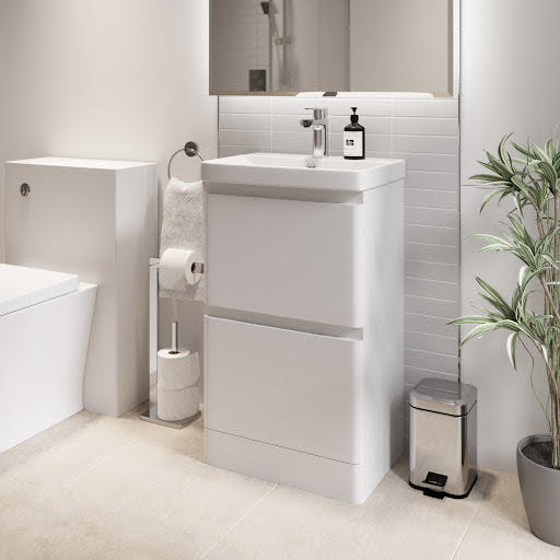 Regis White Free Standing Vanity Unit - 500mm Width Price Comparisons | Compare The Build