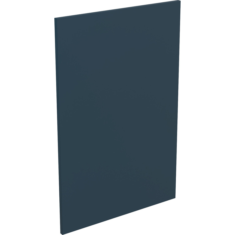 Kitchen Kit Flatpack Shaker Kitchen Cabinet Base End Ultra Matt 900mm in Indigo Blue Mdf Price Comparisons | Compare The Build