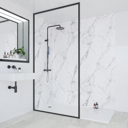 Multipanel Linda Barker Calacatta Marble 1800mm & 900mm Sides - Solution for Corner Installations (2 walls) Price Comparisons | Compare The Build