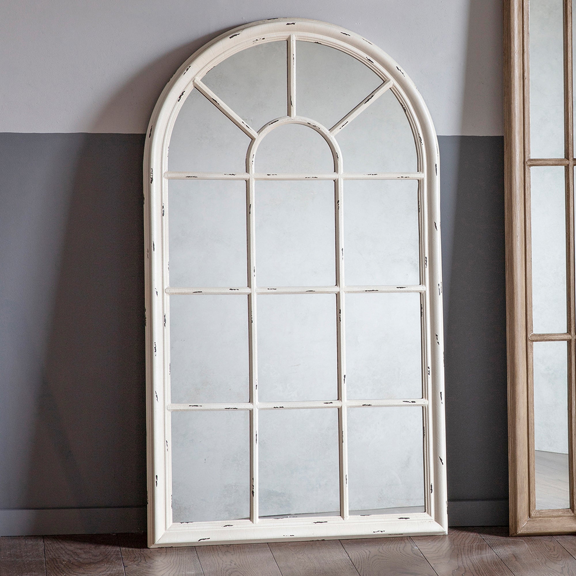 Lavonia Arched Mirror, White 80x140cm White Price Comparisons | Compare The Build