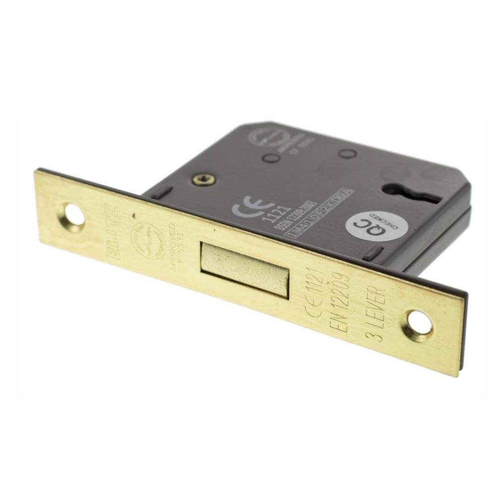 Atlantic 3 Lever Key Deadlock (CE) 3 Inches - Satin Brass Atlantic UK ALKDEAD3LK3SB Price Comparisons | Compare The Build