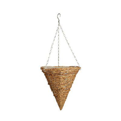 Gardman Natural Rustic Spot Cone Hanging Basket, 30.48Cm Price Comparisons | Compare The Build