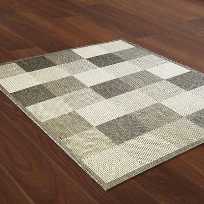 Colours Harvies Square Grey & White Rug 230Cmx160Cm Price Comparisons | Compare The Build