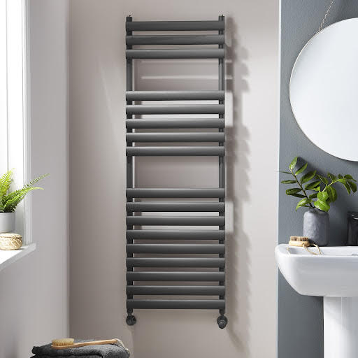 Towelrads Dorney Heated Towel Rail - Anthracite 1500 x 500mm Price Comparisons | Compare The Build