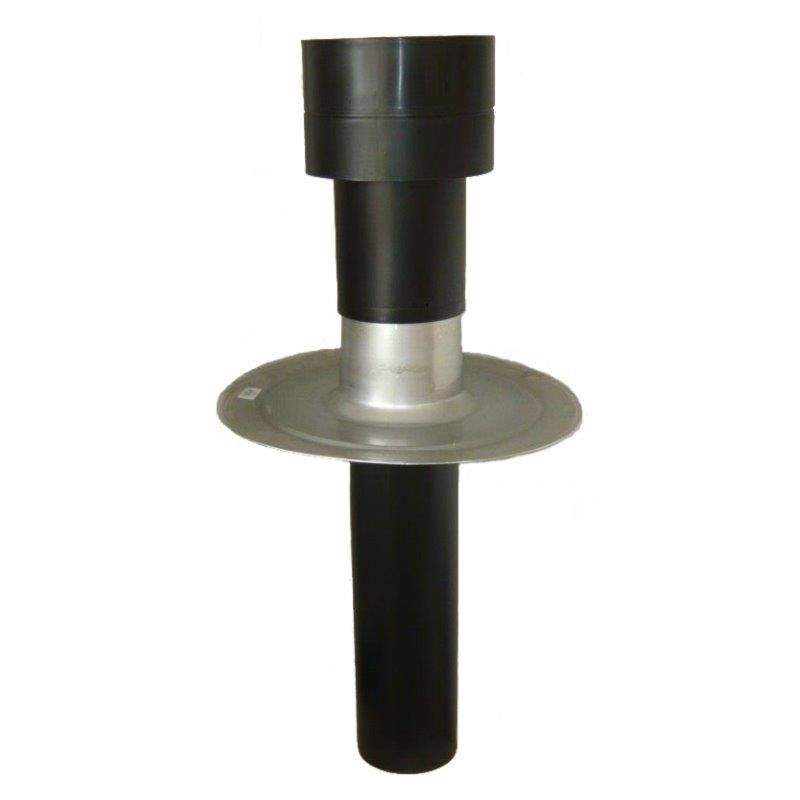 Ubbink OFT5 Insulated Flat Roof Vent Terminal - 125mm Diameter (Black) 50147225 | Compare The Build