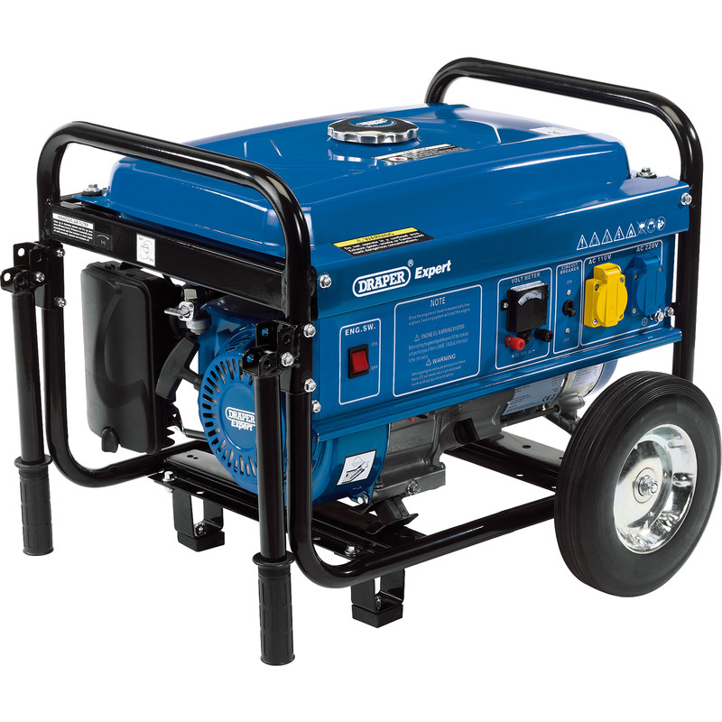 Draper 2.5kW Open Frame Petrol Generator 230V Rubber/Steel Price Comparisons | Compare The Build