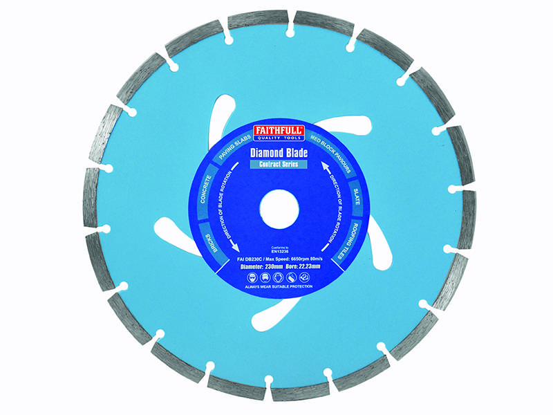 Faithfull FAIDB230C Contract Diamond Blade 230 x 22.2mm Price Comparisons | Compare The Build