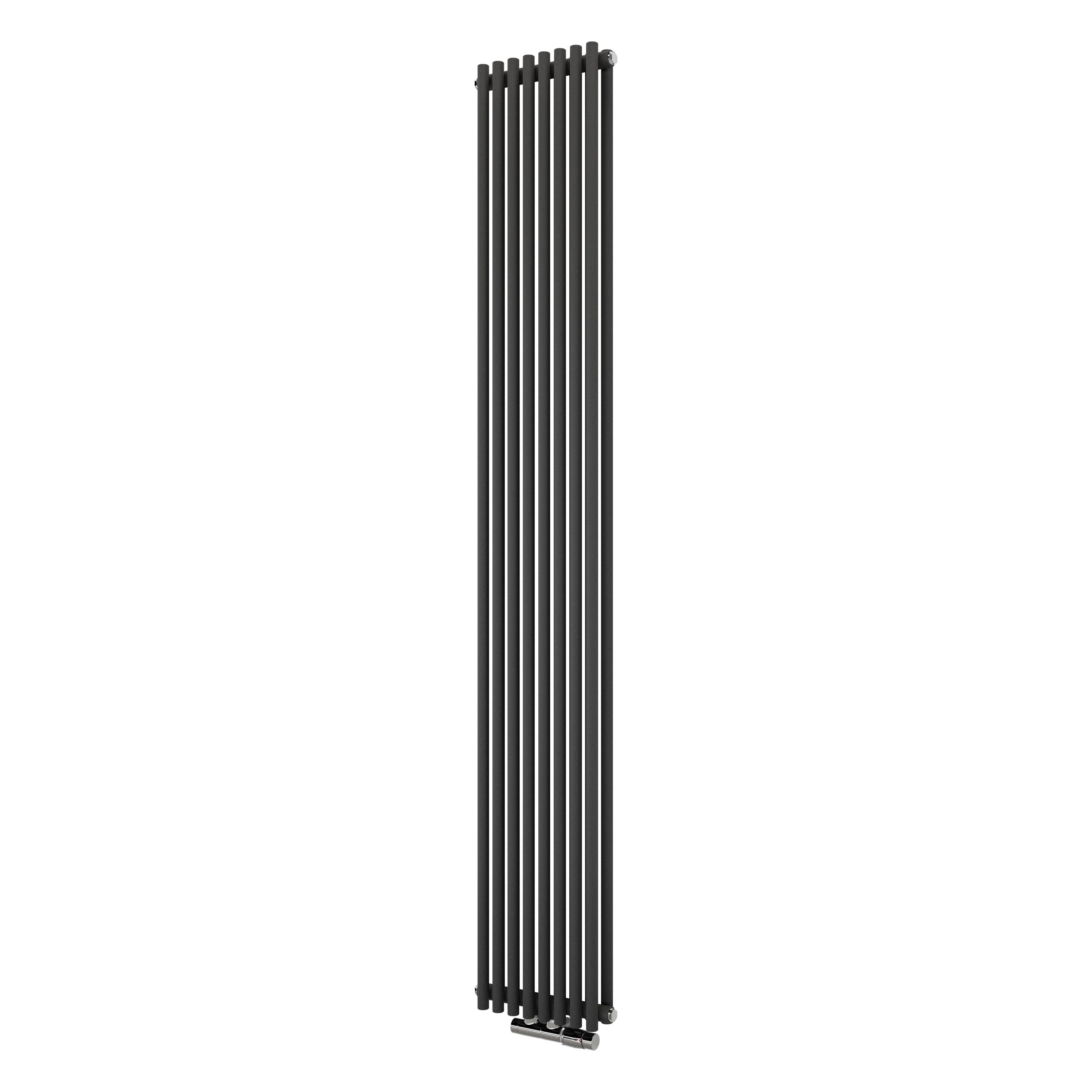 Ximax Gamba Duplex Matt Anthracite Vertical Designer Radiator, (W)295mm X (H)1800mm Price Comparisons | Compare The Build