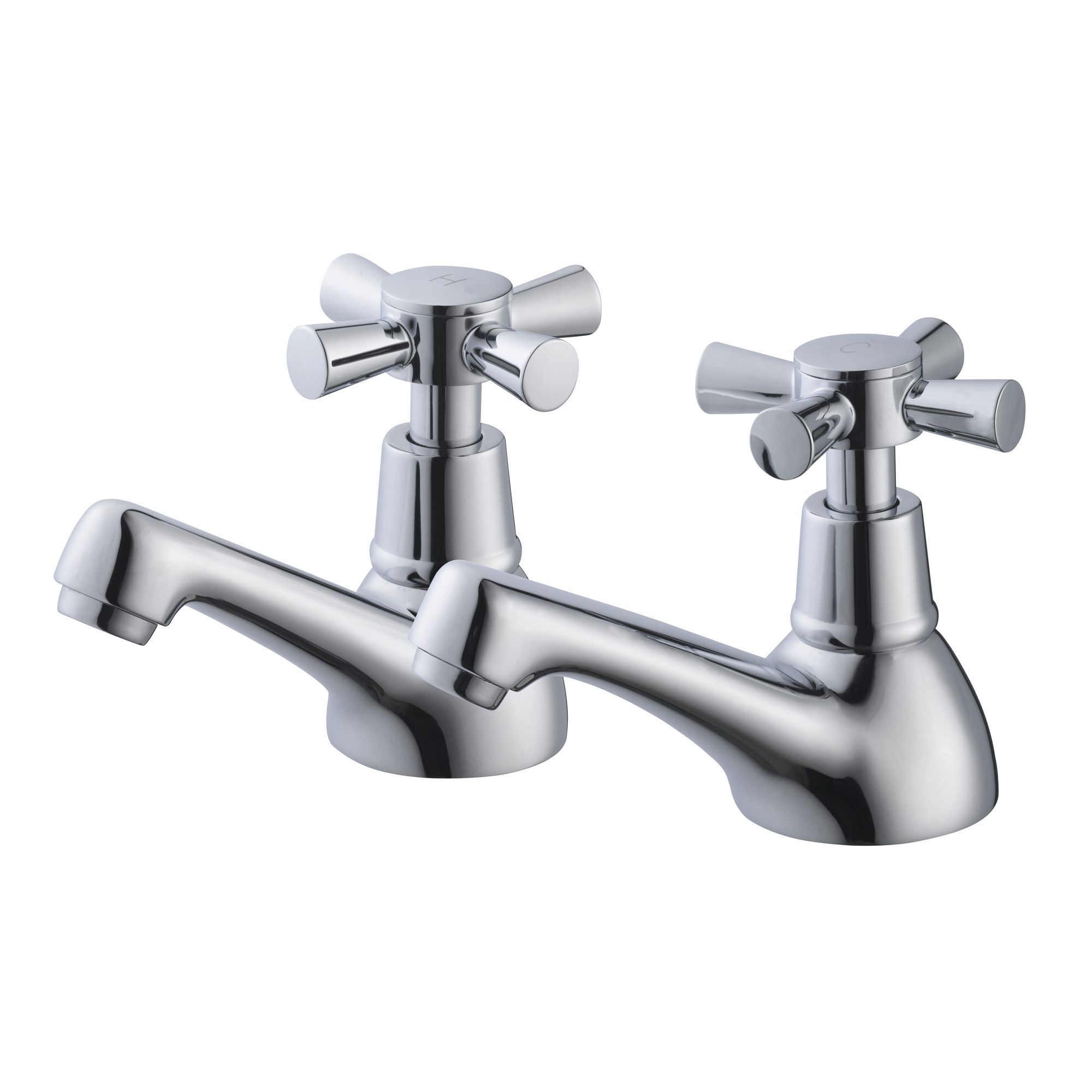 Plumbsure Crystal Hot & Cold Basin Pillar Tap Price Comparisons | Compare The Build