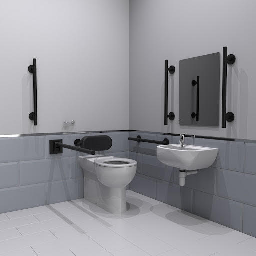 Nymas Luxury Rimless Back To Wall Toilet & Left Hand Basin Doc M Pack - Matt Black Price Comparisons | Compare The Build