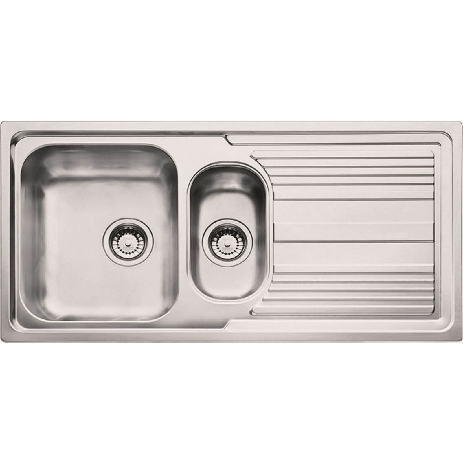 Carron Phoenix Logica Reversible Silver Kitchen Sink - 1.5 Bowl Price Comparisons | Compare The Build