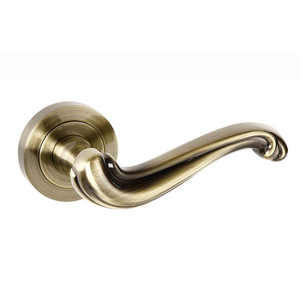 Atlantic Old English Colchester Lever on Round Rose - Antique Brass Gold/Brass Atlantic UK OE177AB | Compare The Build