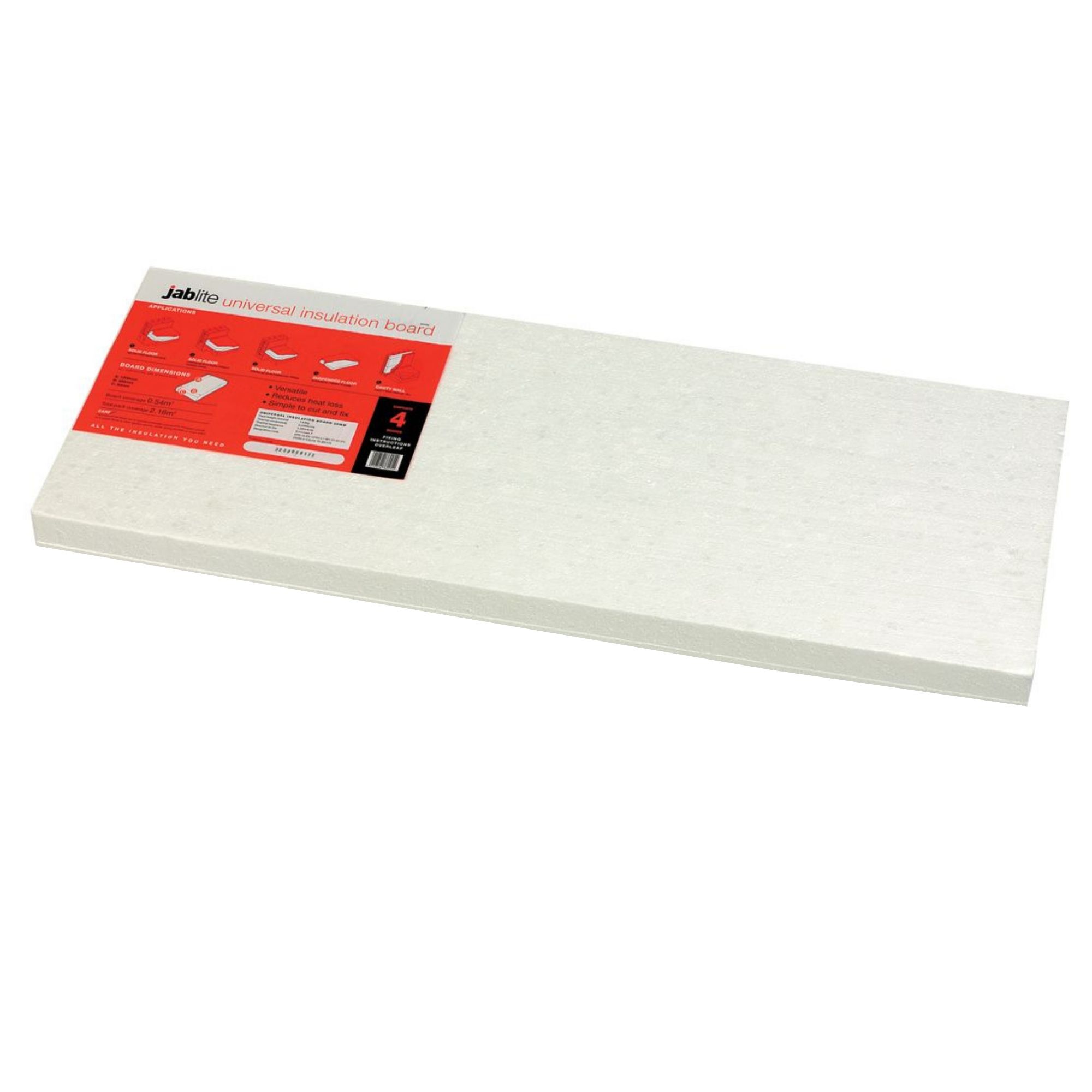 Jablite Polystyrene Insulation Board (L)1.2M (W)0.45M (T)25mm Price Comparisons | Compare The Build