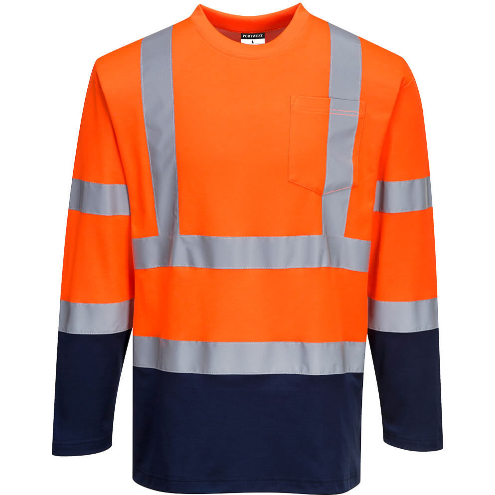 Portwest S280 Hi Vis Two Tone Shirt Orange / Navy XL Price Comparisons | Compare The Build