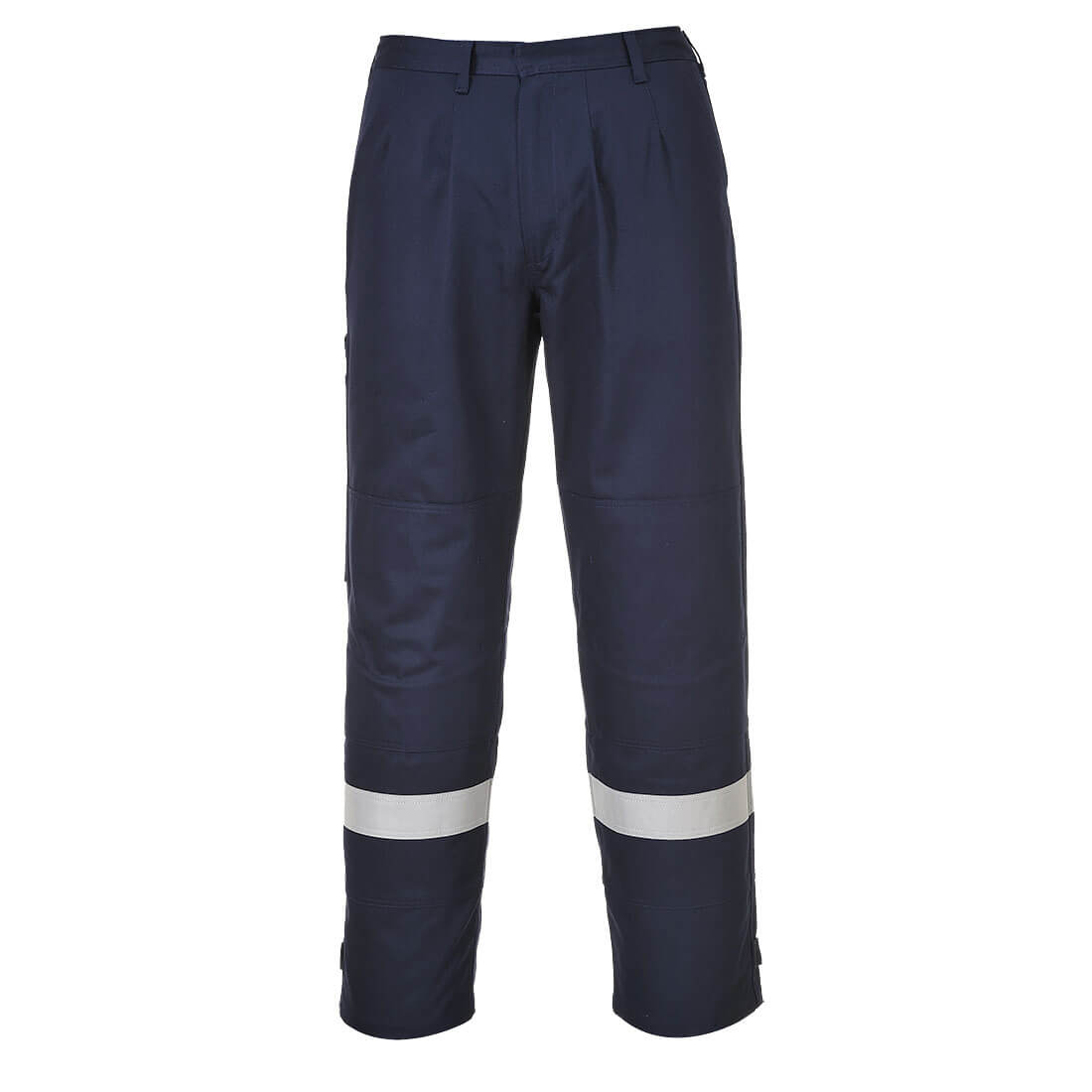 Biz Flame Plus Mens Flame Resistant Trousers Navy Blue XL 32" Price Comparisons | Compare The Build