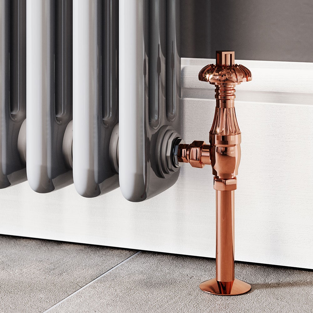 Trade Direct Thermostatic Valves, Traditional Metal Head, Copper Angled - 8mm Price Comparisons | Compare The Build