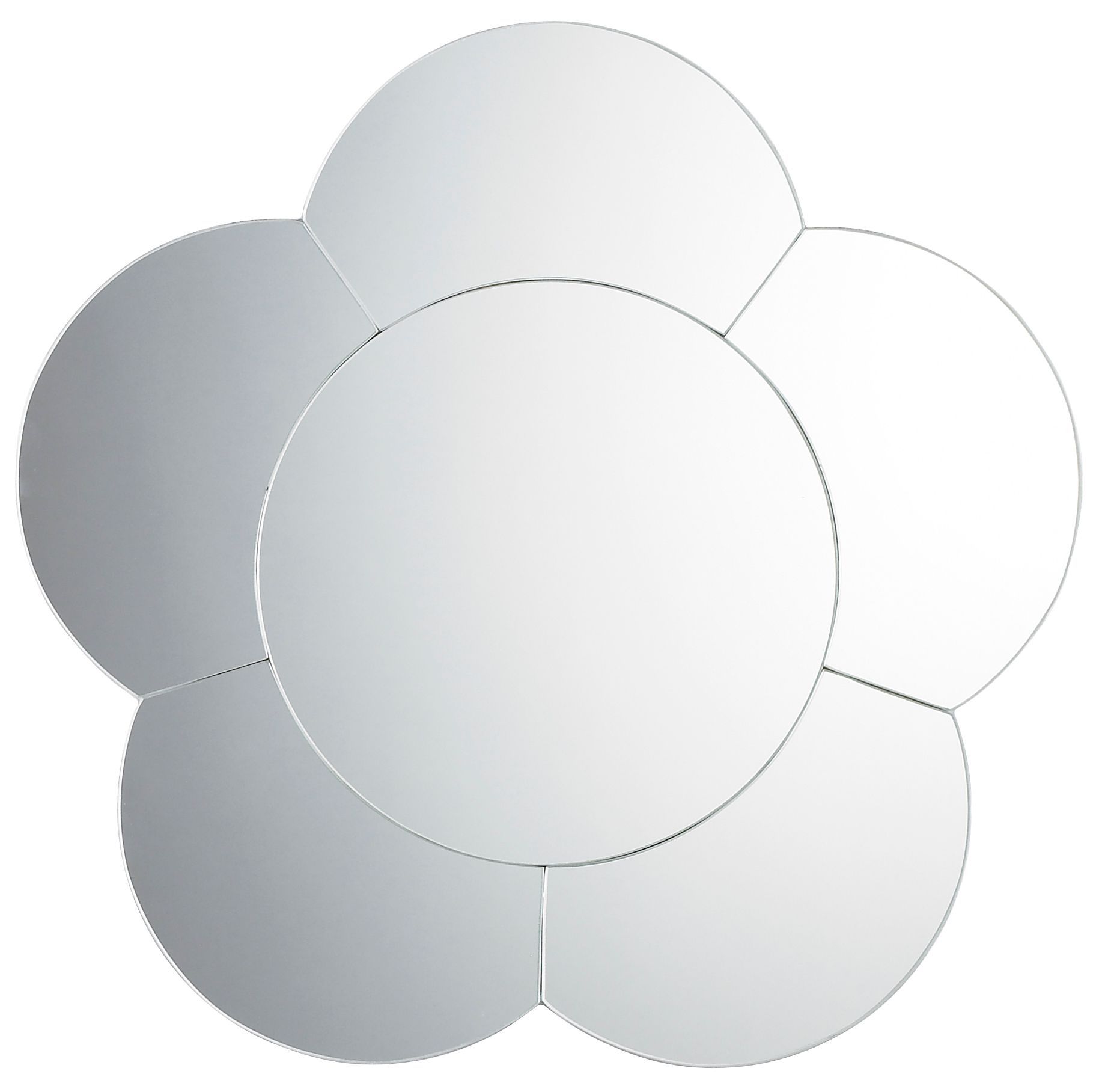 Colours Mirrored Frameless Flower Mirror Price Comparisons | Compare The Build