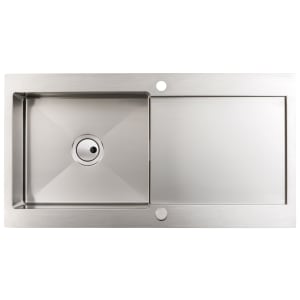 Abode Verve 1 Bowl Kitchen Sink - Stainless Steel Price Comparisons | Compare The Build