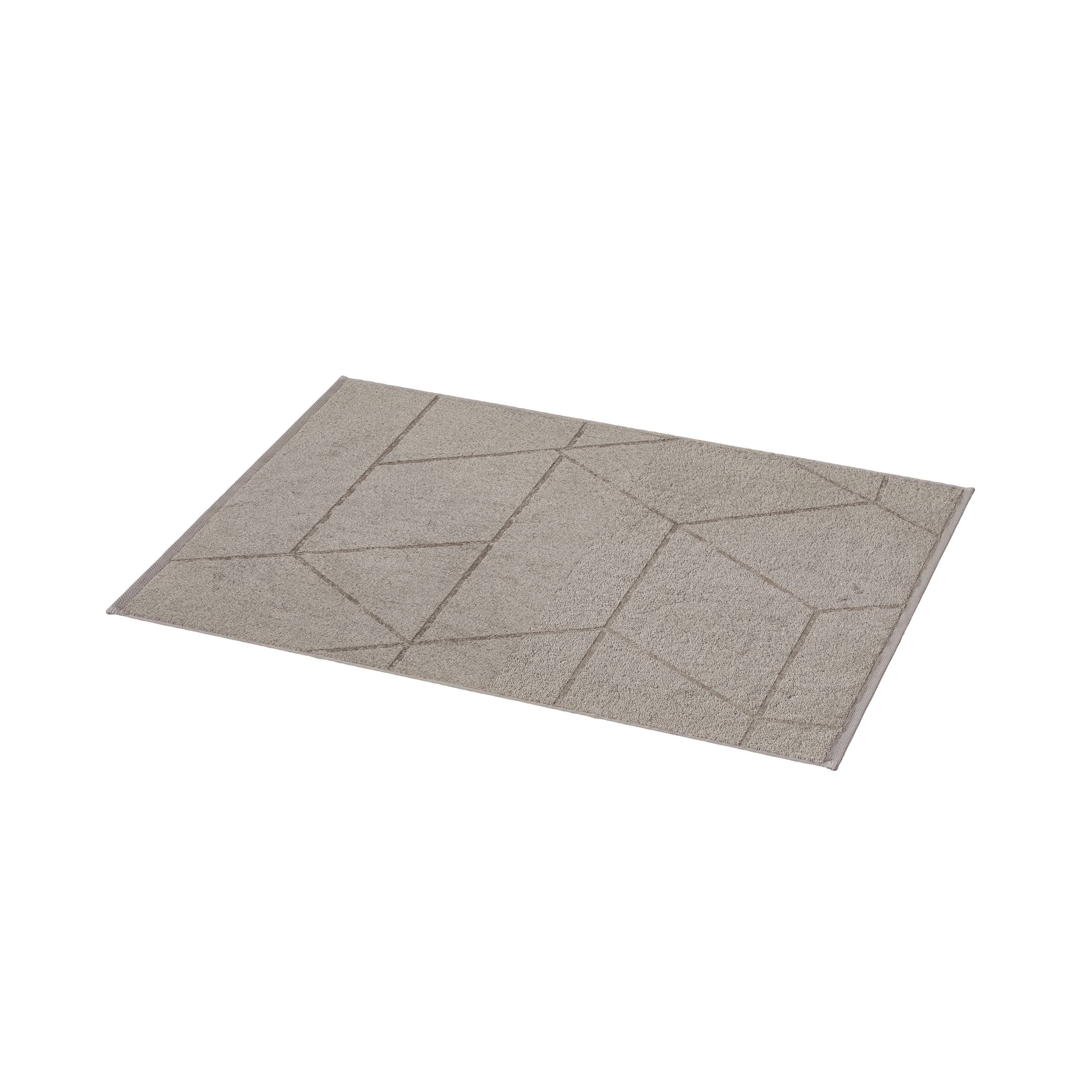 GoodHome Drina Taupe Polyester Plain Bath Mat (L)500mm (W)700mm Price Comparisons | Compare The Build
