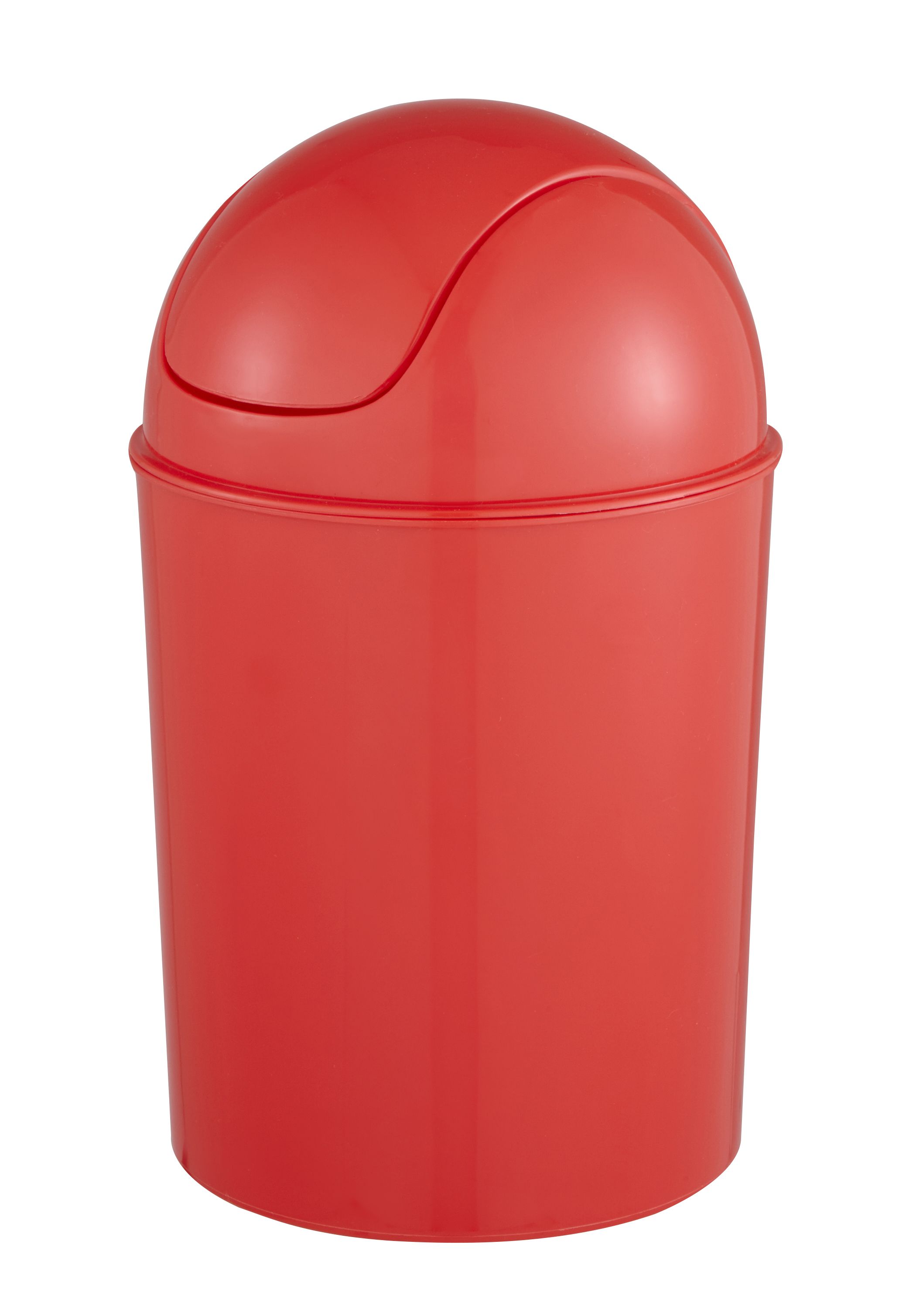 Cooke & Lewis Palmi Red Plastic Round Bathroom Swing Top Lid Bin, 5L | Compare The Build