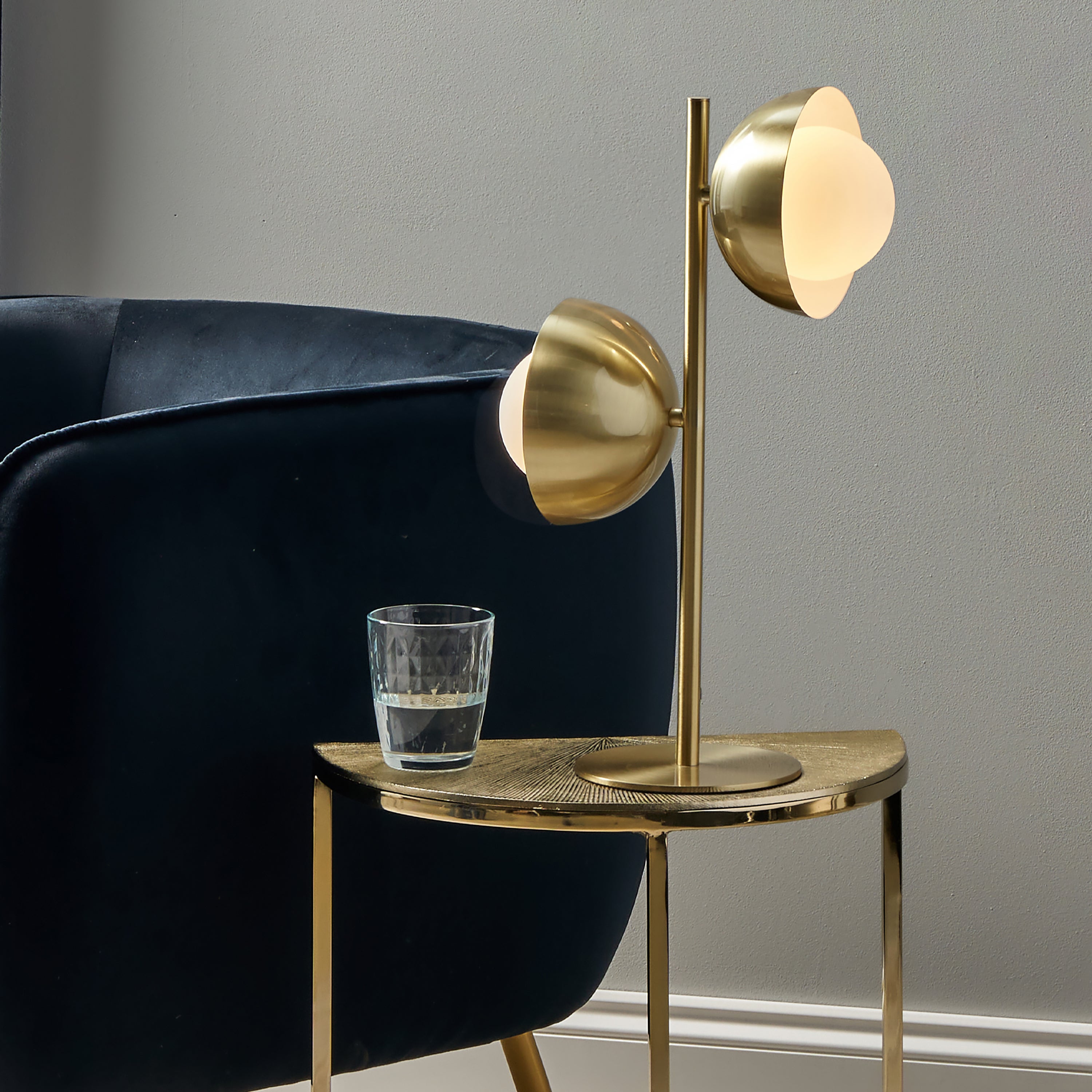 Estelle Brushed Brass Table Lamp Gold Price Comparisons | Compare The Build