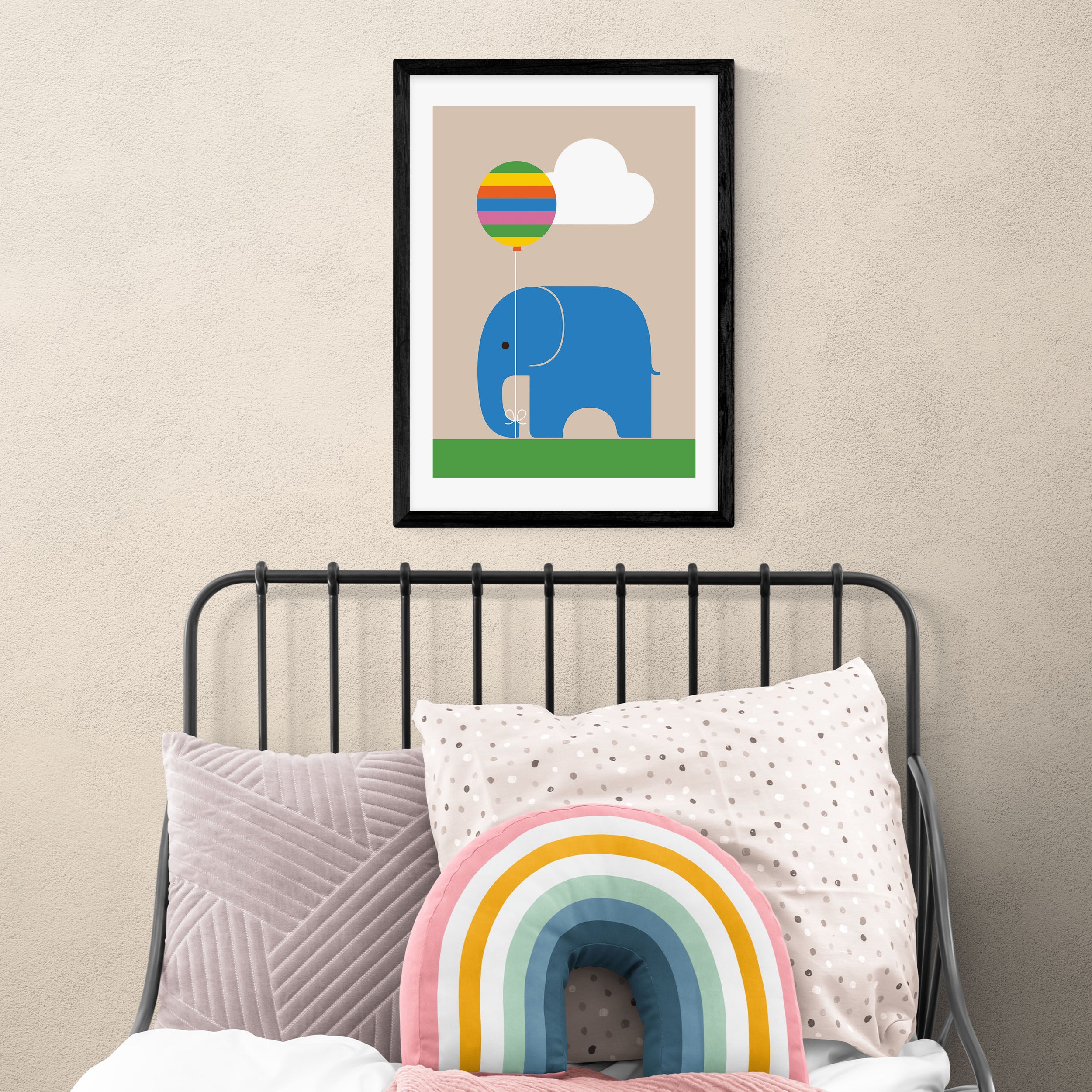 East End Prints Elephant Print MultiColoured Price Comparisons | Compare The Build