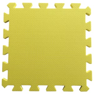 Warm Floor Yellow Interlocking Floor Tiles for Garden Buildings - 3 x 5ft | Compare The Build