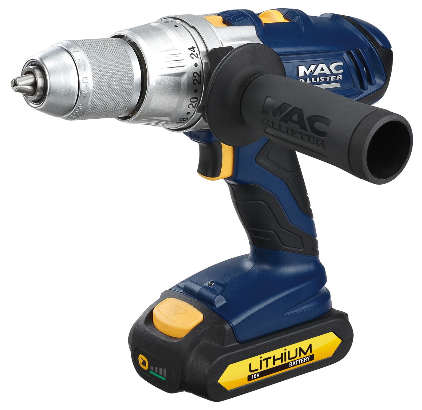 Mac Allister Cordless 18V Li-Ion Combi Drill Without Batteries Mhd18A-2Li Price Comparisons | Compare The Build