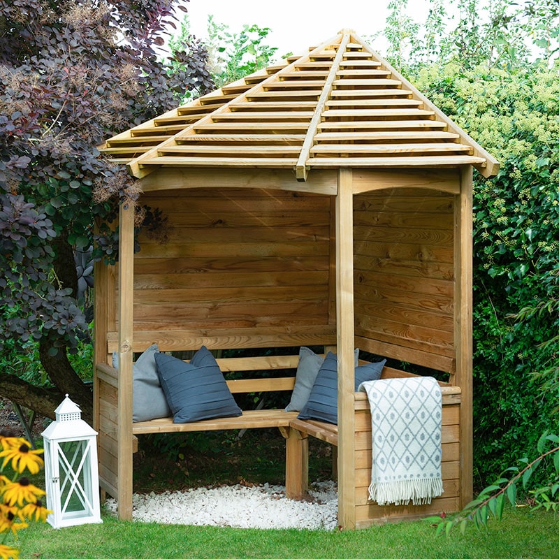 Forest Venetian Corner Garden Arbour Seat 8'x5' Price Comparisons | Compare The Build