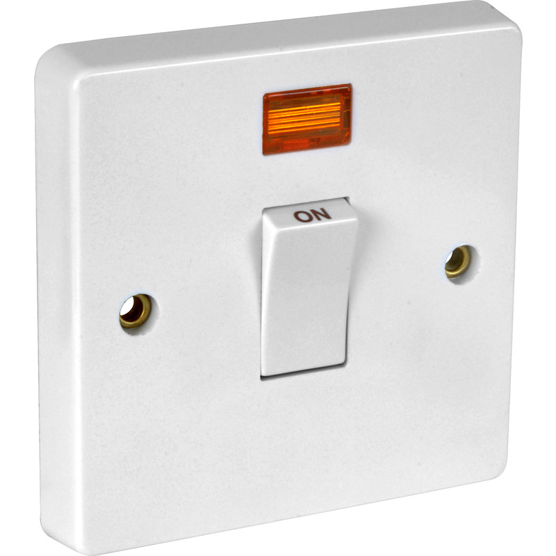 Crabtree 20A DP Switch Switched Neon in White Plastic Price Comparisons | Compare The Build
