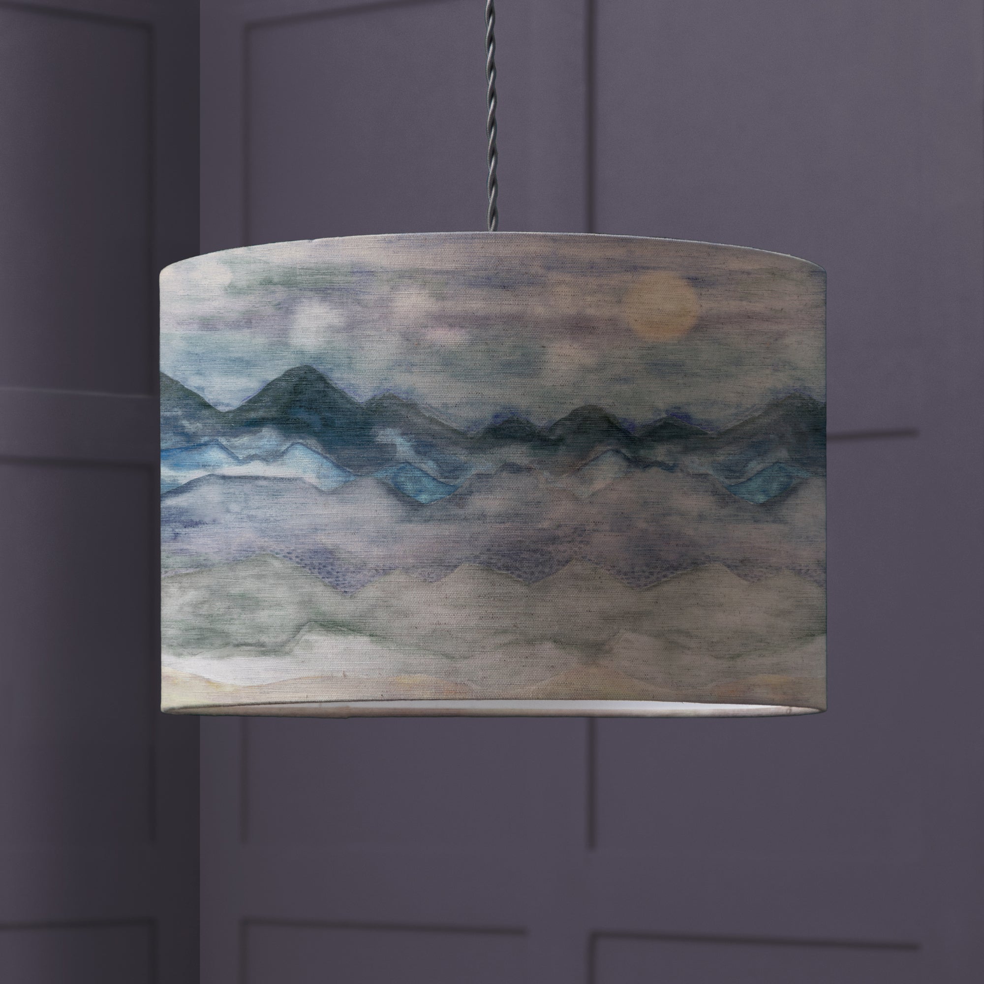 Arizona Drum Lamp Shade Blue | Compare The Build