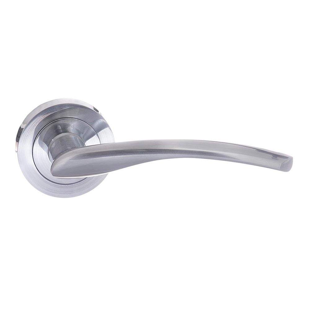 Atlantic STATUS Arizona Lever on Round Rose - Satin Chrome Atlantic UK S22RSC | Compare The Build