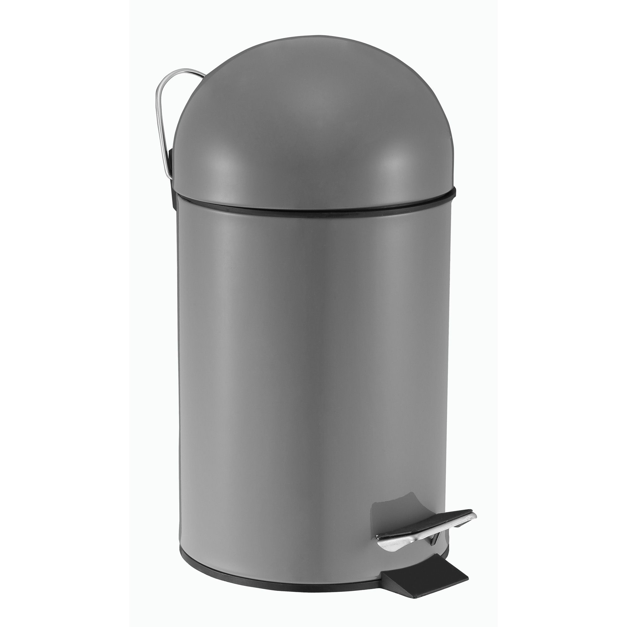 Cooke & Lewis Arina Powder Coated Grey Iron Circular Pedal Bin, 3L | Compare The Build