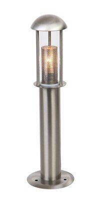Blooma Tellumo Stainless Steel Effect Mains-Powered 1 Lamp Outdoor Post Light (H)400mm Price Comparisons | Compare The Build