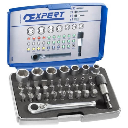 Expert by Facom 39 Piece 1/4" Drive Hex Socket and Screwdriver Bit Set Metric 1/4" Price Comparisons | Compare The Build