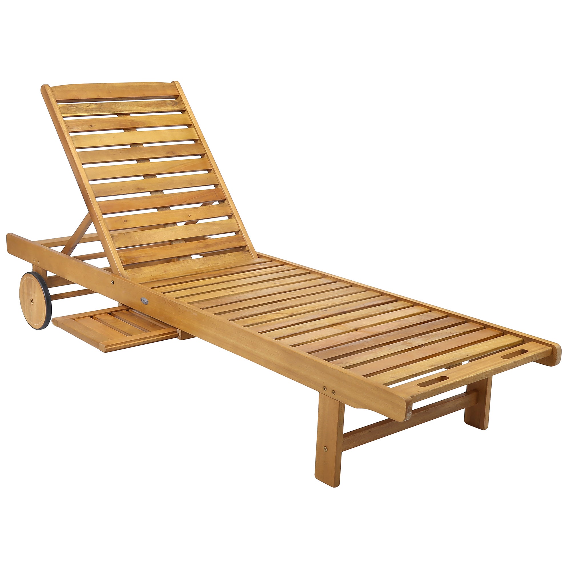 Acacia Wooden Lounger Brown Price Comparisons | Compare The Build