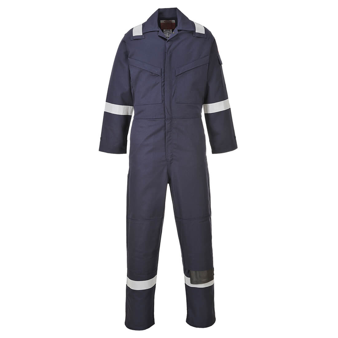 Biz Flame Mens Aberdeen Flame Resistant Coverall Navy Blue 50" 32" Price Comparisons | Compare The Build