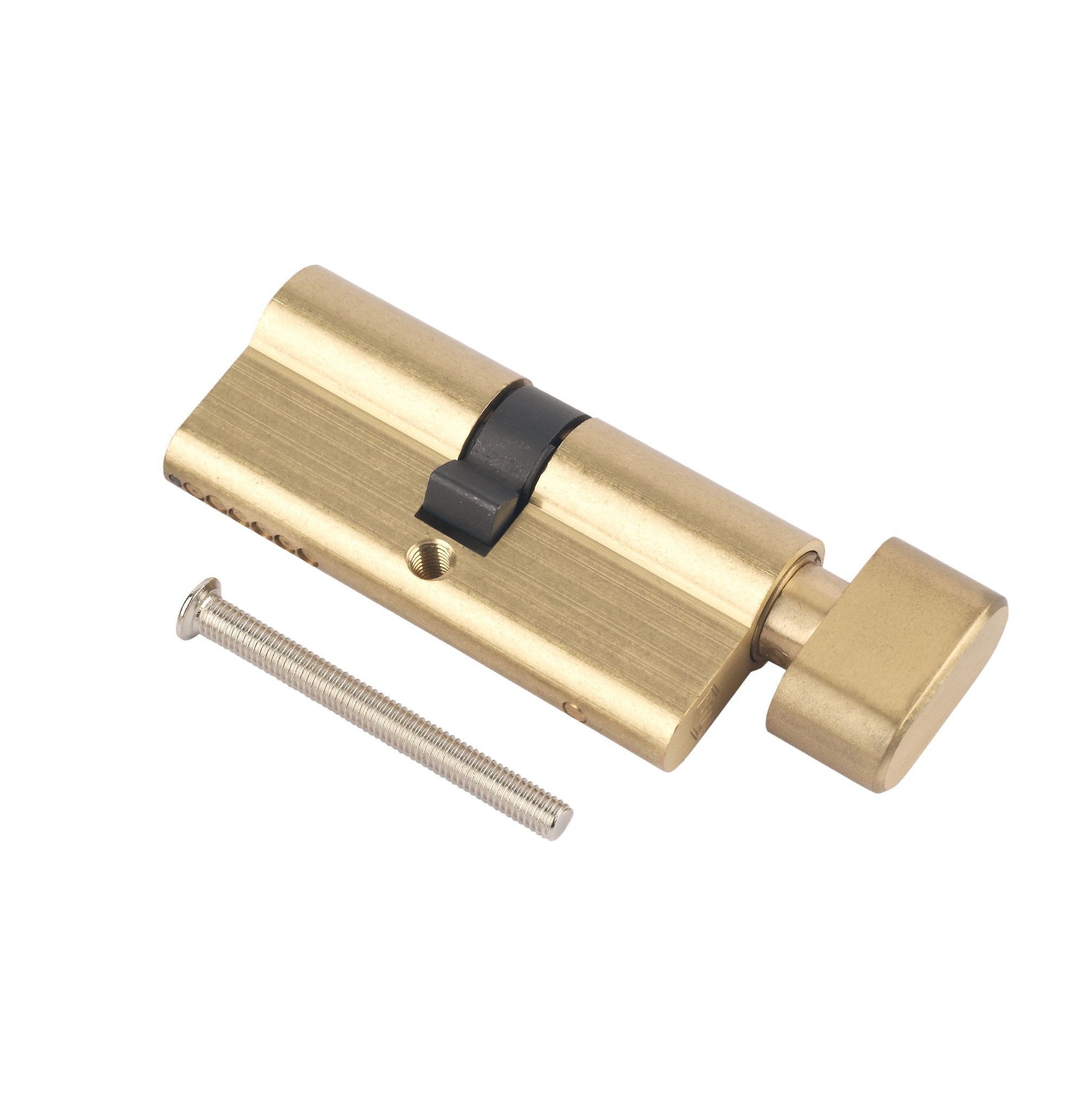 Smith & Locke Brass Single Euro Thumbturn Cylinder Lock, (L)70mm (W)33mm Price Comparisons | Compare The Build