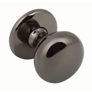 Wickes Tilbury Knob Handle & Plate - Black Nickel | Compare The Build