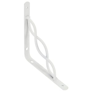 Twin Curve Ellipse White Shelf Bracket - 150 x 150mm Price Comparisons | Compare The Build