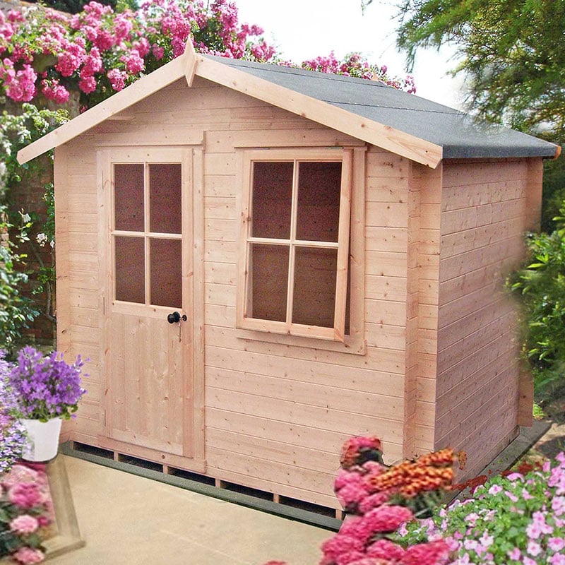 Shire Avesbury 2.8m x 2.7m Log Cabin Summerhouse (19mm) Price Comparisons | Compare The Build