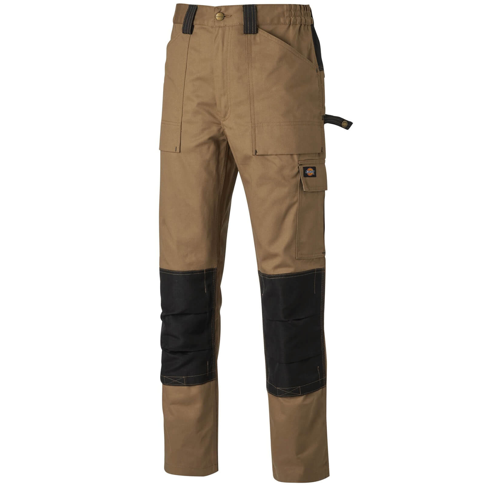 Dickies Mens Grafter Duo Tone 290 Trousers Khaki / Black 38" 33" | Compare The Build