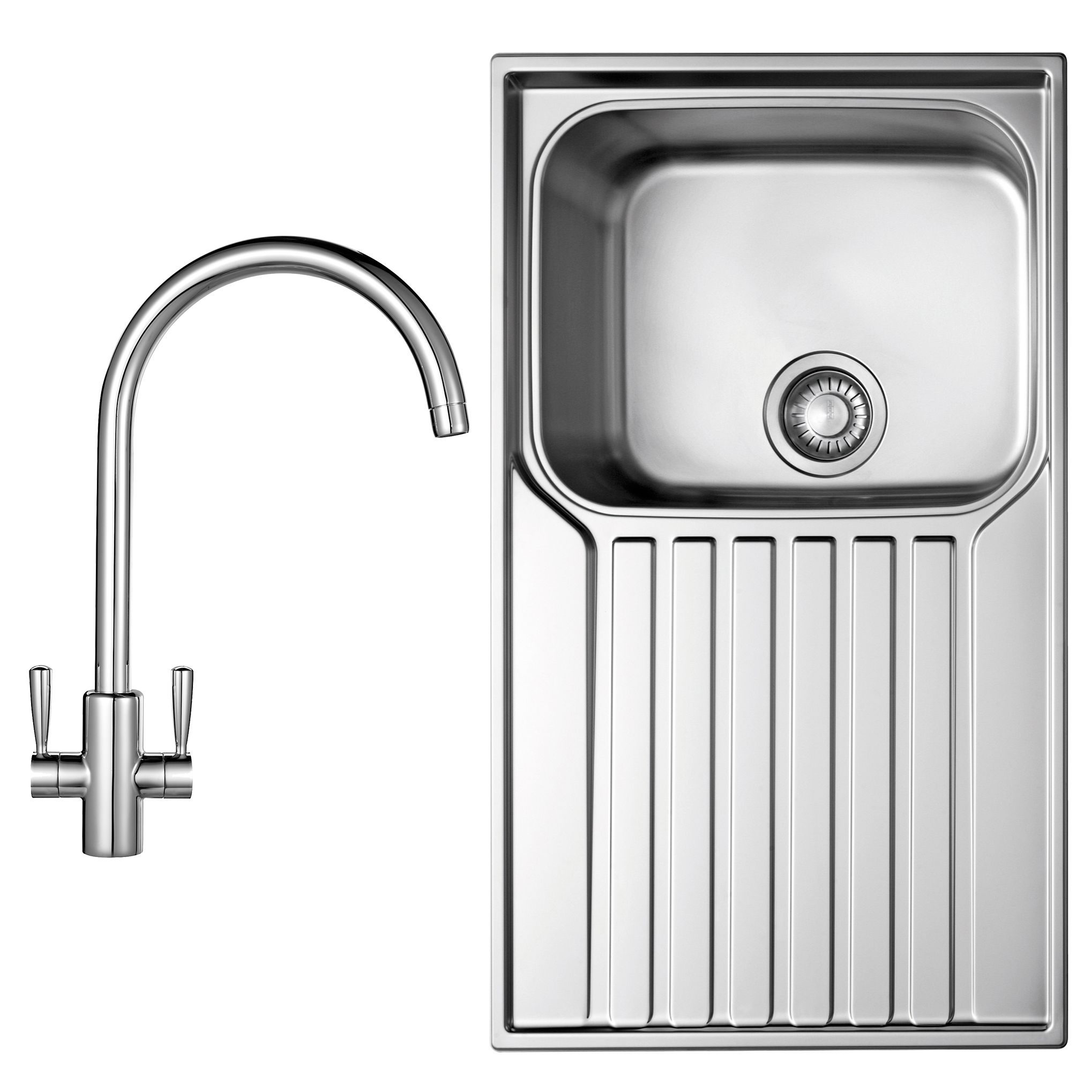 Franke Ascona 1 Bowl Kitchen Sink & Tap Set | Compare The Build