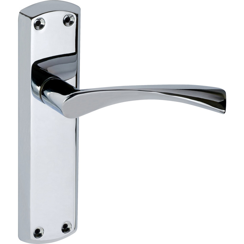 Eclipse Monza Door Handles Latch Polished (Pair) in Chrome Price Comparisons | Compare The Build