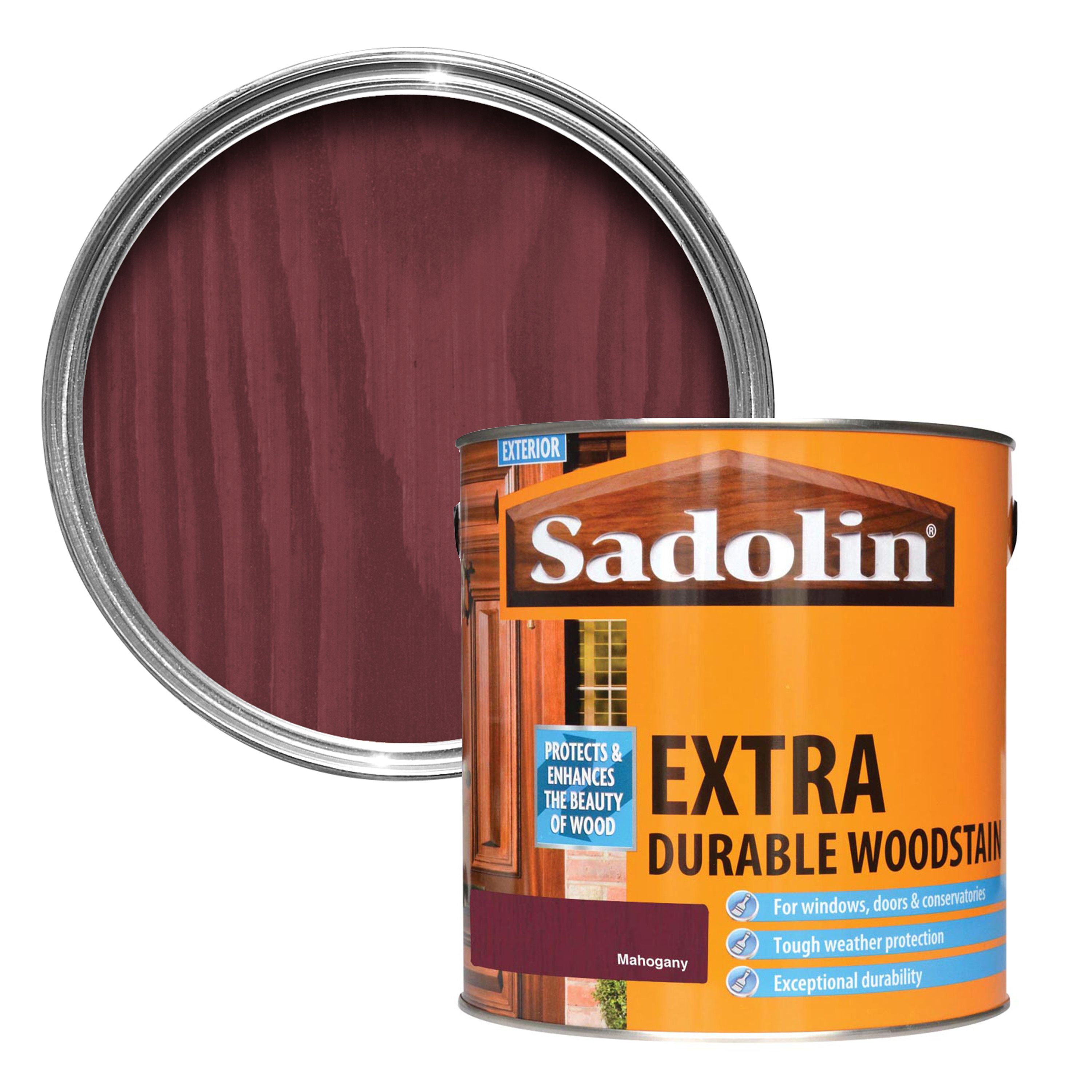 Sadolin Mahogany Conservatories, Doors & Windows Wood Stain, 2.5L | Compare The Build