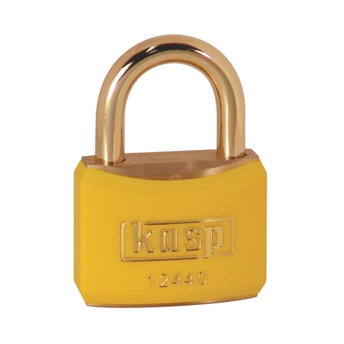 Kasp Brass Padlock - 40mm - Brass Shackle - Yellow - KA24405 Price Comparisons | Compare The Build