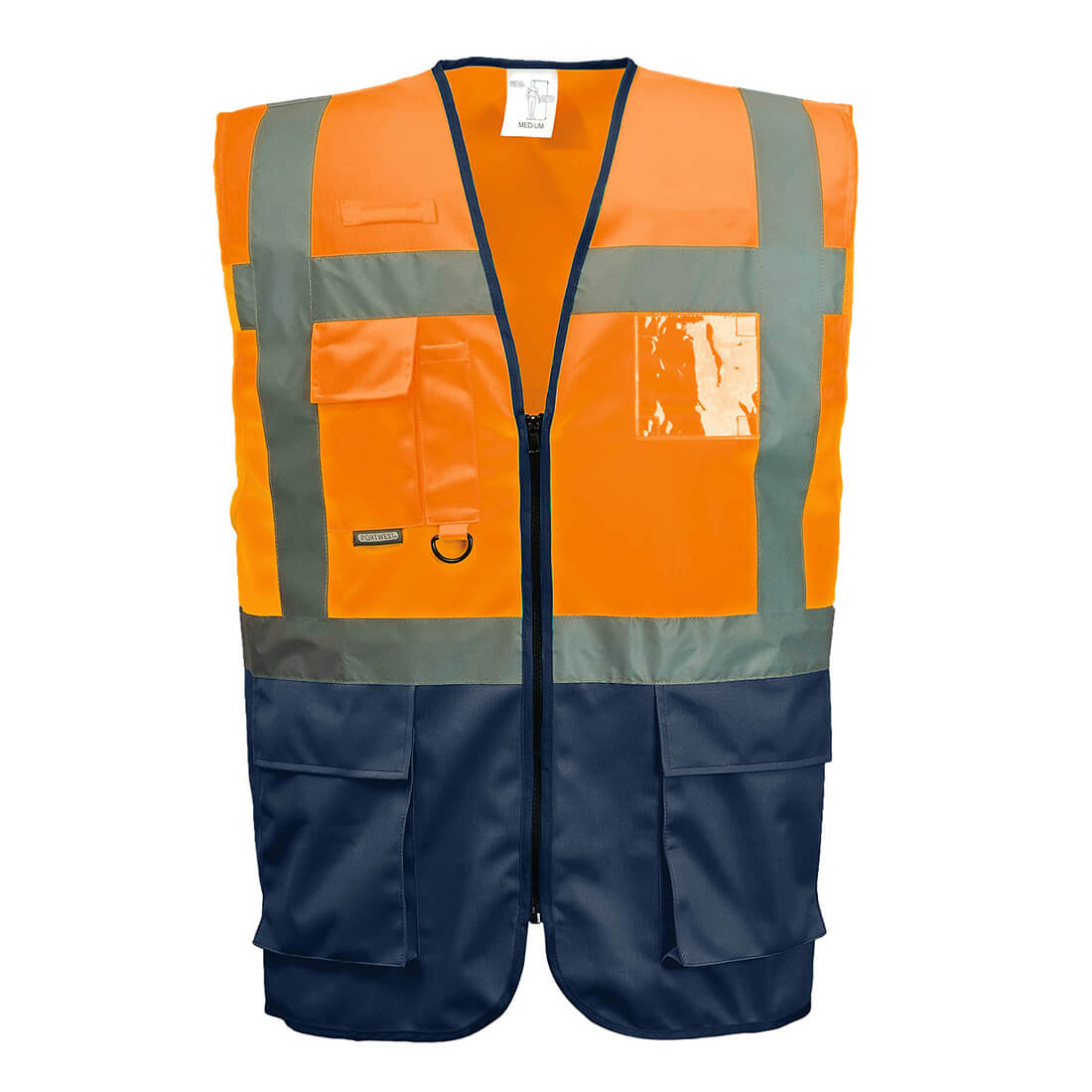 Portwest Warsaw Executive Class 1 Hi Vis Vest Orange / Navy XL Price Comparisons | Compare The Build