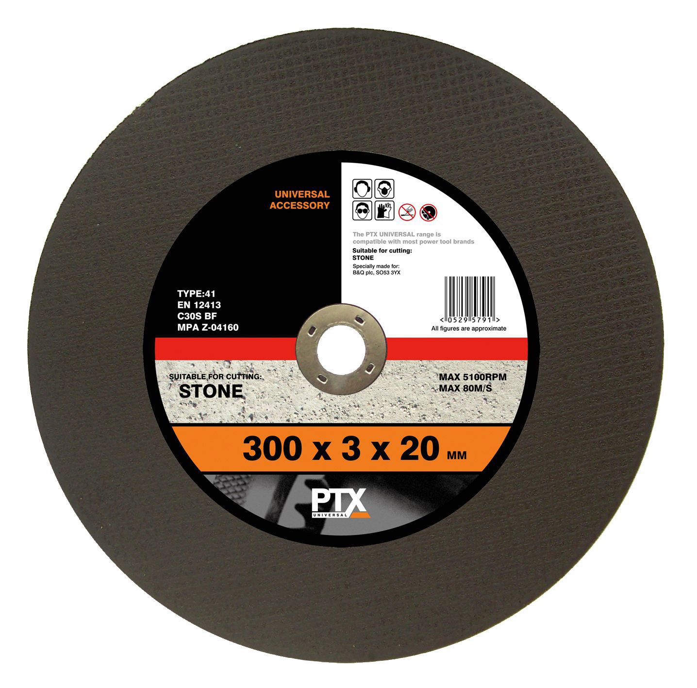 Ptx Flat Stone Cutting Disc (Dia)300mm | Compare The Build